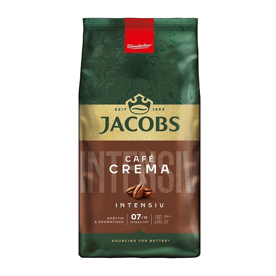 Cafea boabe Jacobs Caffe Crema Intensiv 1 kg aroma intensa crema consistenta