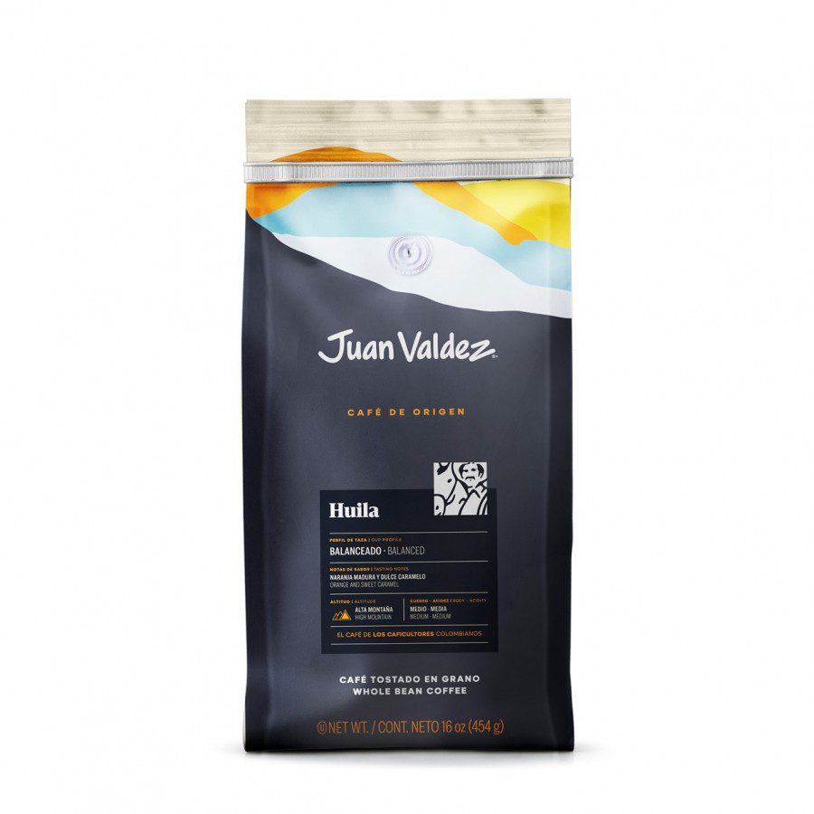 Cafea boabe Juan Valdez Huila 100% Arabica 454g proaspat prajita