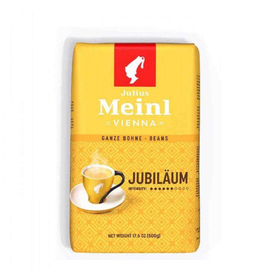 Julius Meinl Jubilaum 500g cafea boabe arabica cu aroma florala si citrica
