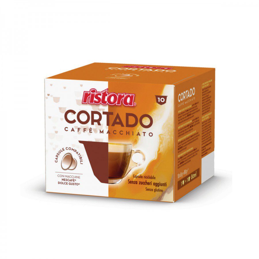 Capsule Ristora Cortado compatibile Dolce Gusto 10 buc cafea cu lapte