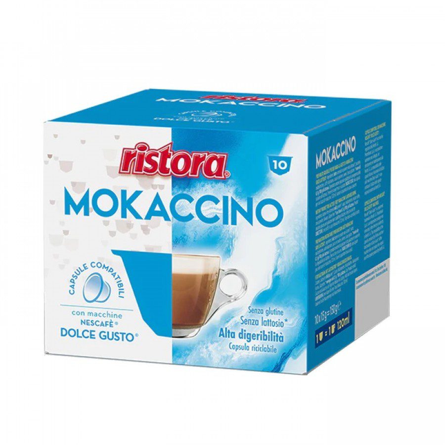Ristora Mokaccino capsule compatibile Dolce Gusto 10 buc lapte fara lactoza