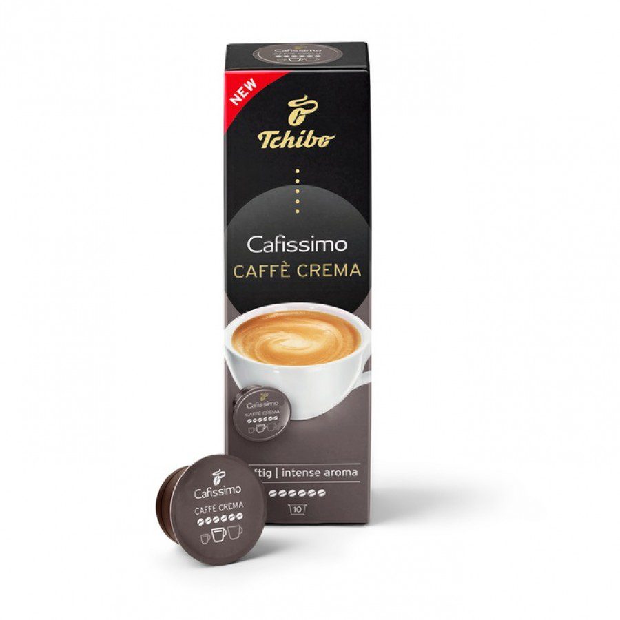 Tchibo Cafissimo Crema Intense 10 capsule cafea Arabica Robusta certificat Utz