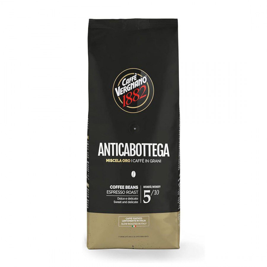 Cafea boabe Vergnano Antica Bottega 1 kg Arabica prajita lent America Centrala
