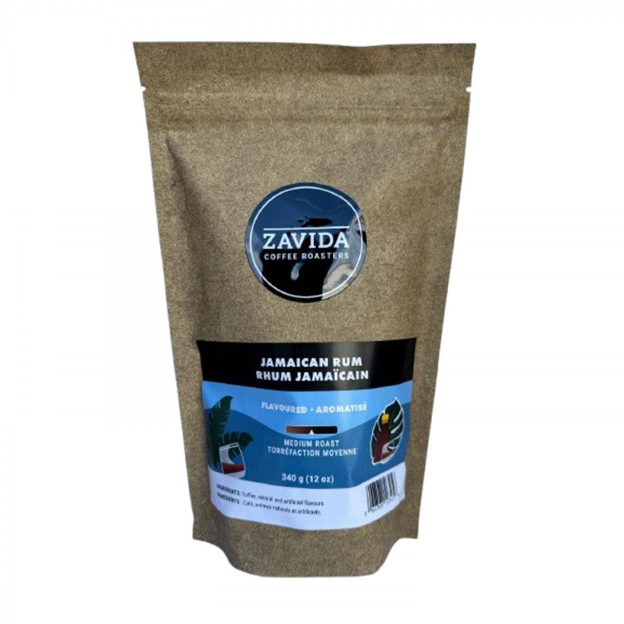 Zavida Cafea Boabe Jamaica Rum 340g 100% Arabica Cert. Rainforest