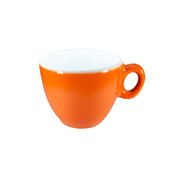 Inker Set cesti portocalii espresso cu 6 farfurii