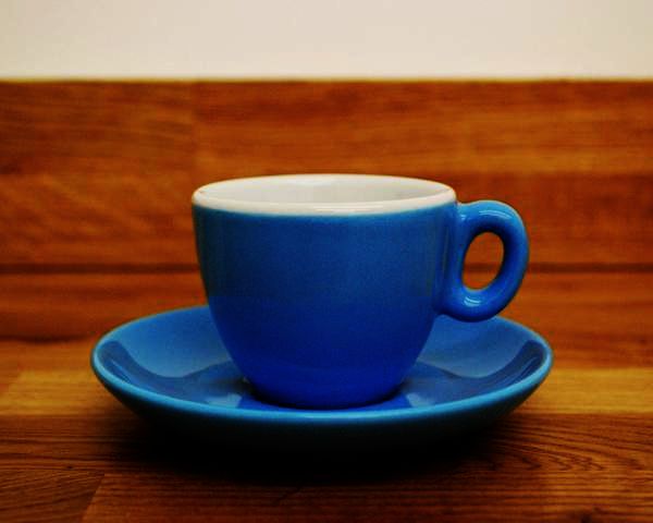 Inker cesti albastru electric espresso cu 6 farfurii