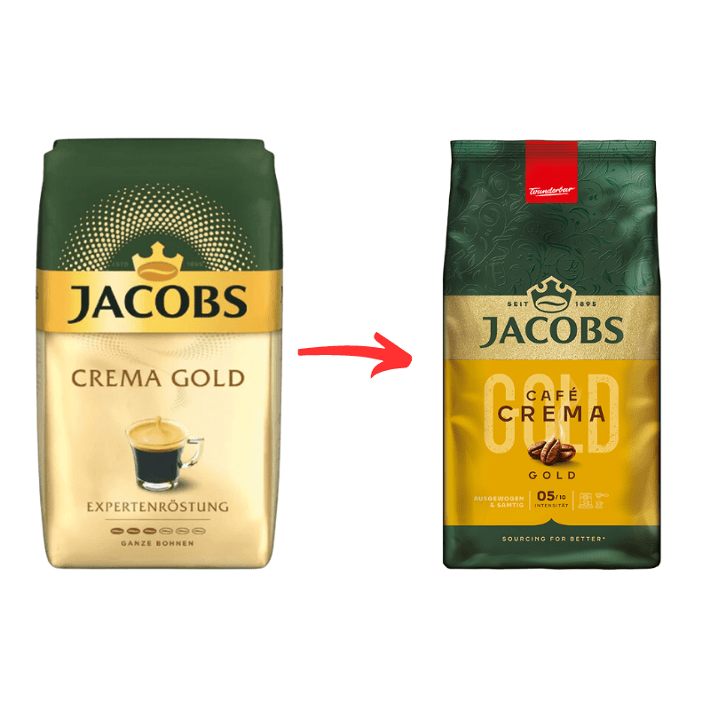 Jacobs Cafe Crema Gold 1kg cafea boabe pentru preparare