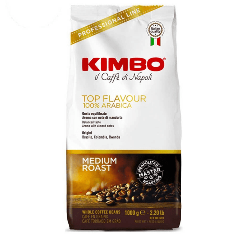 Kimbo Espresso Bar Top Flavour cafea boabe 100% Arabica 1kg