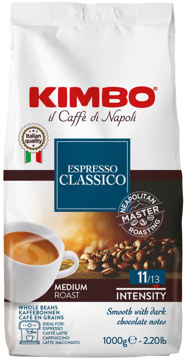 Kimbo Espresso Classico 1kg cafea boabe amestec Arabica intens mediu