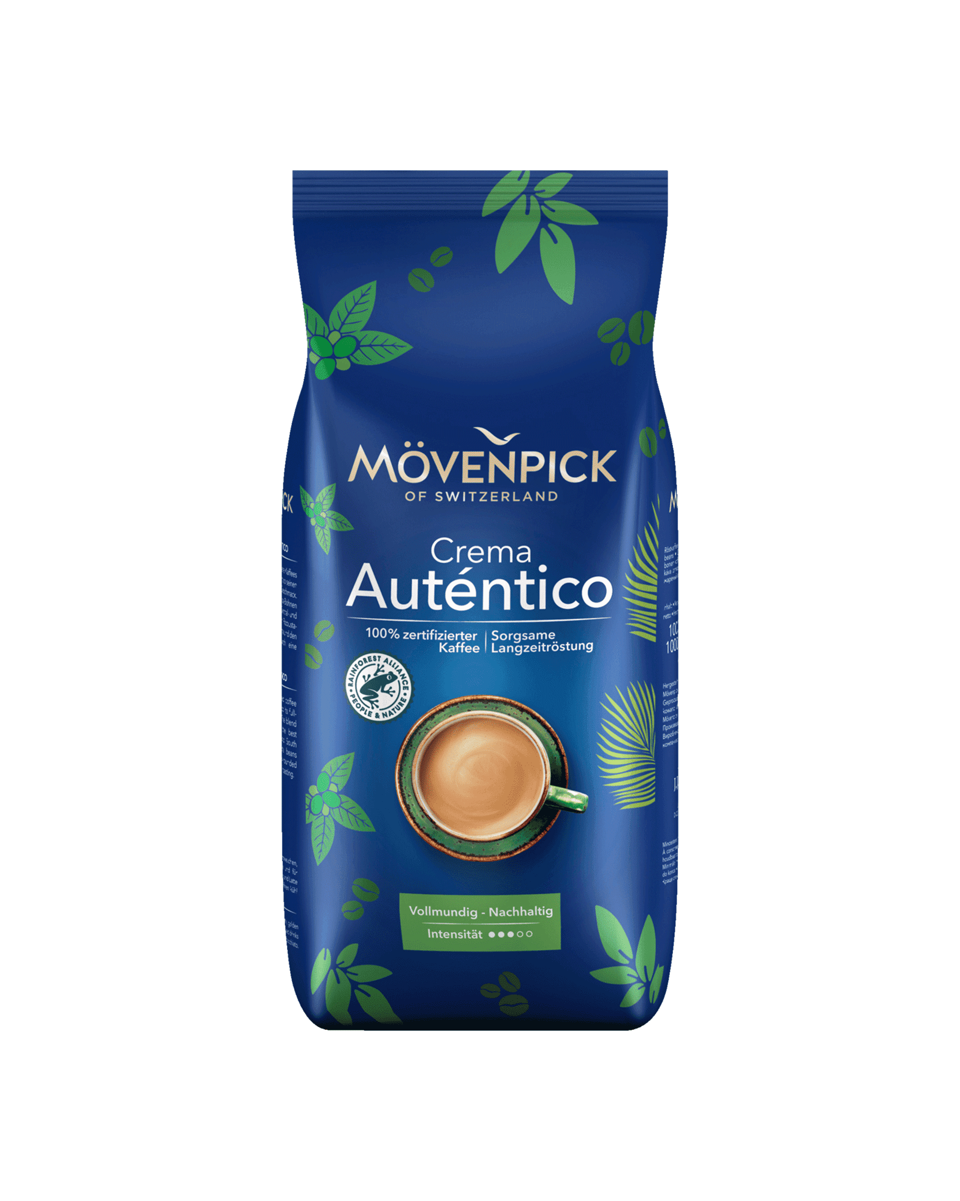 Movenpick El Autentico Caffe Crema Rainforest Cafea Boabe 1kg