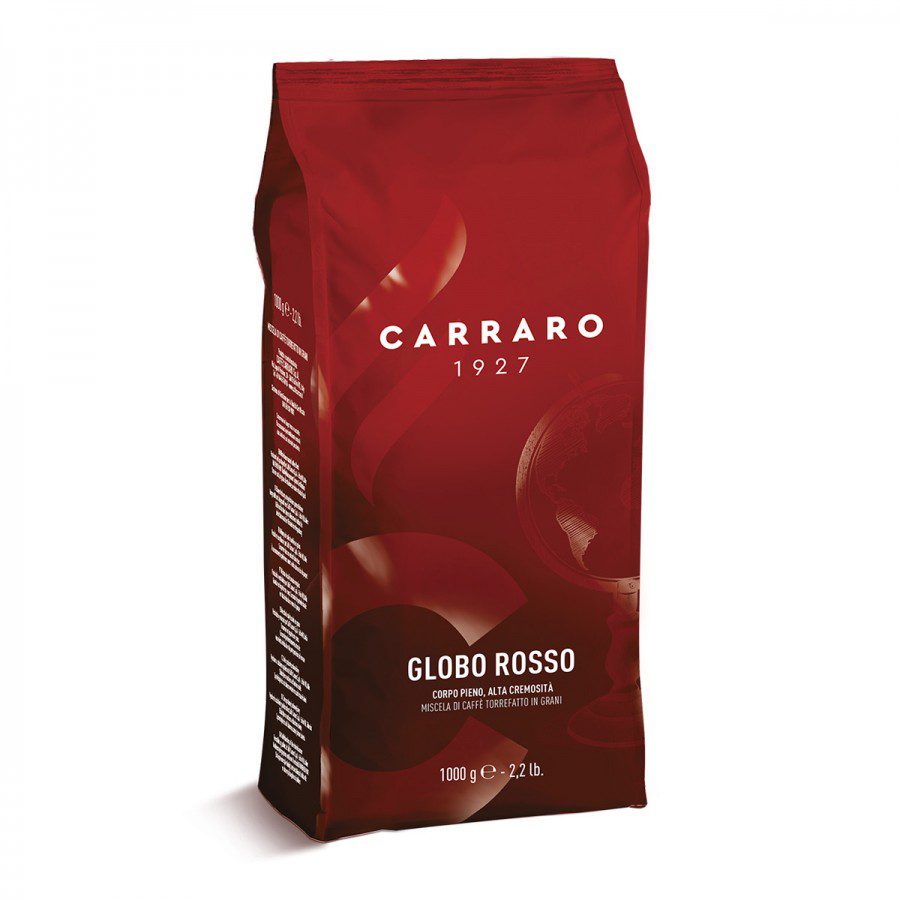 Carraro Globo Rosso cafea boabe 1 kg prajita italianesc pentru aroma intensa si corp