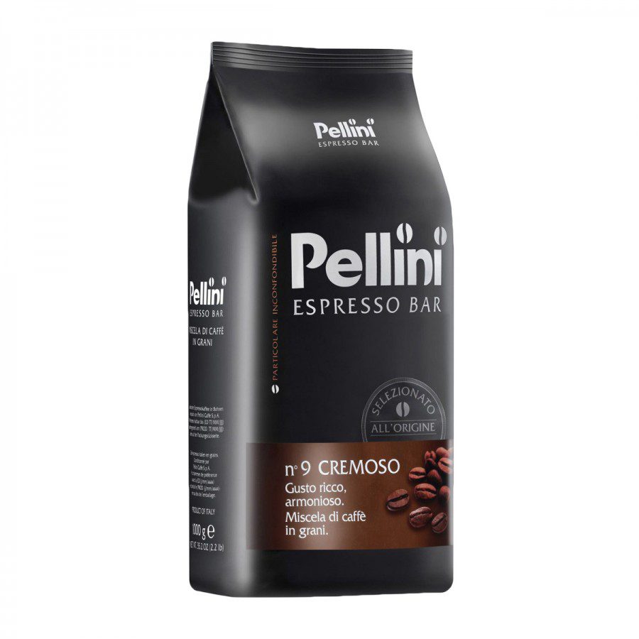 Cafea boabe Pellini Cremoso 1kg pentru baruri si restaurante cu crema consistenta