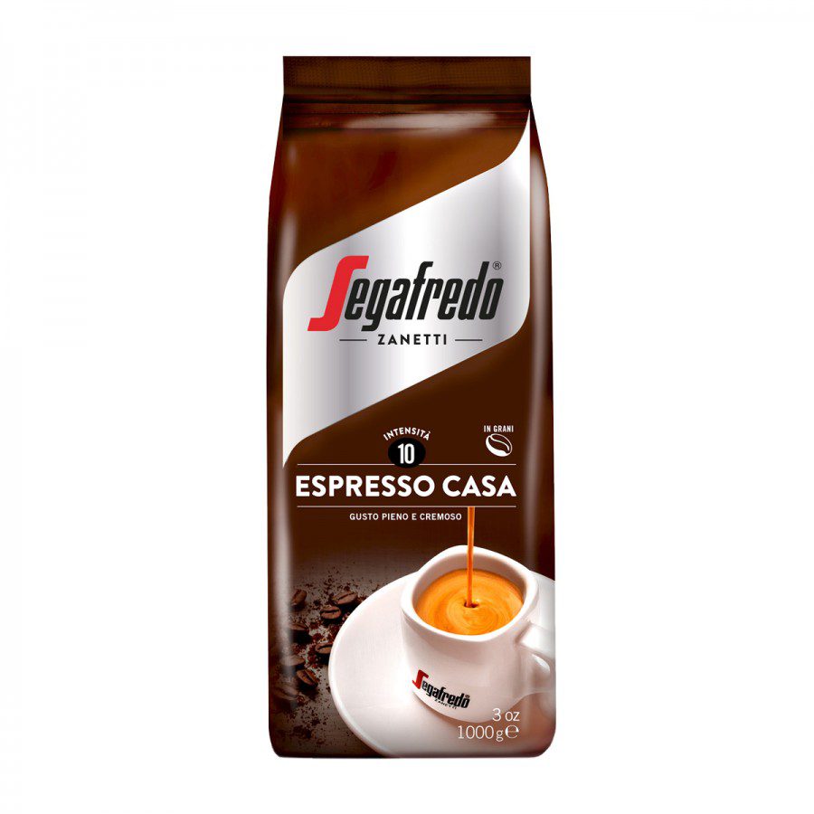 Cafea Boabe Segafredo Espresso 1kg Intensitate 10 Mix Arabica Robusta Cremos