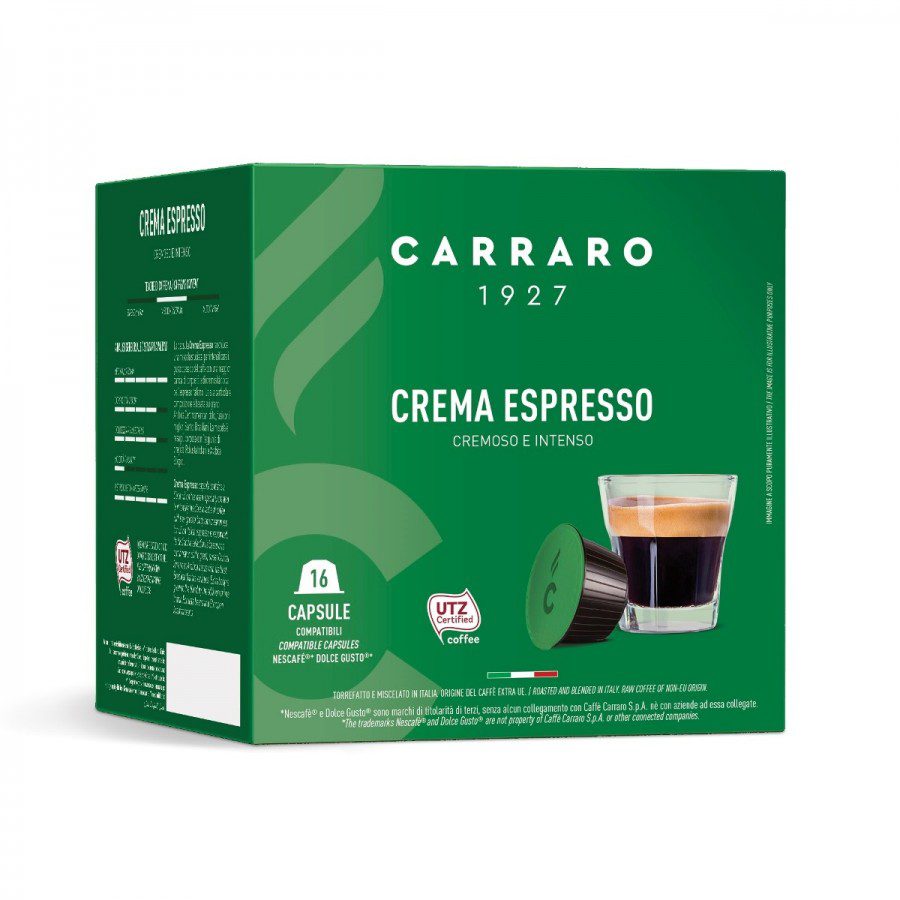 Capsule Carraro Crema Espresso compatibile Dolce Gusto 16 bucati
