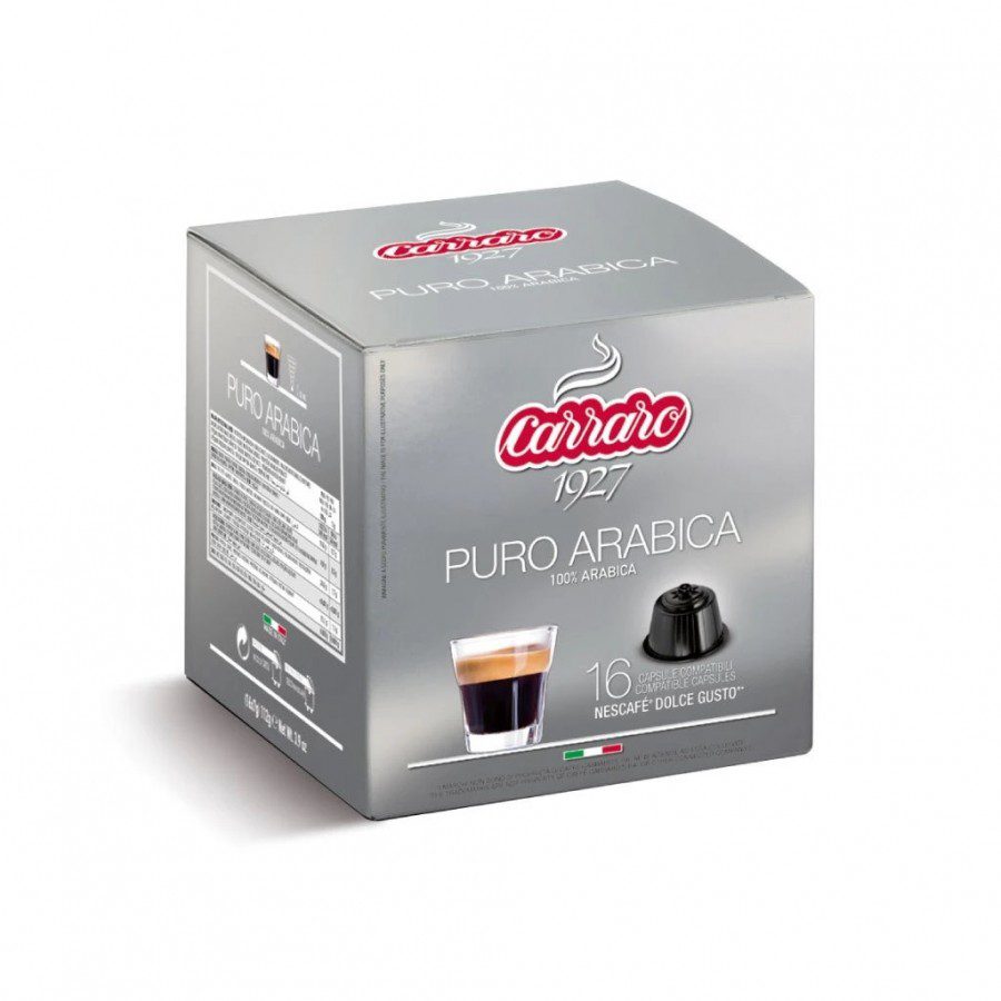 Carraro Puro Arabica capsule compatibile Dolce Gusto 16 buc aroma florala iasomie