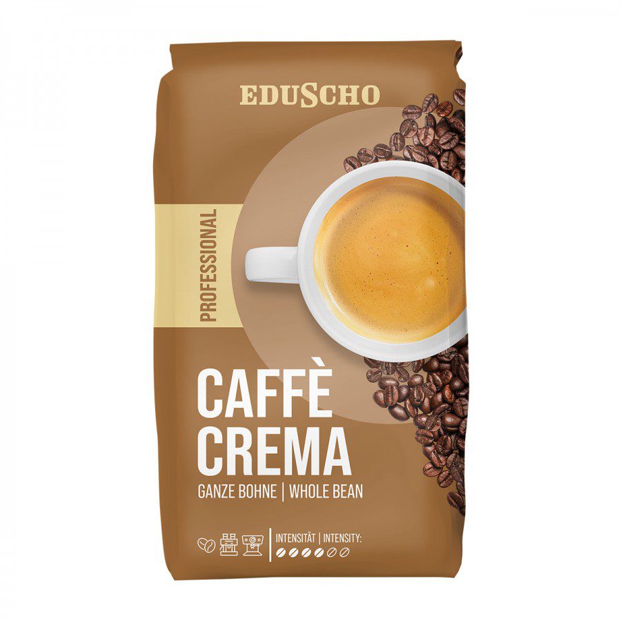 Eduscho Professional Caffe Crema cafea boabe 1 kg intensitate 4 baruri restaurante