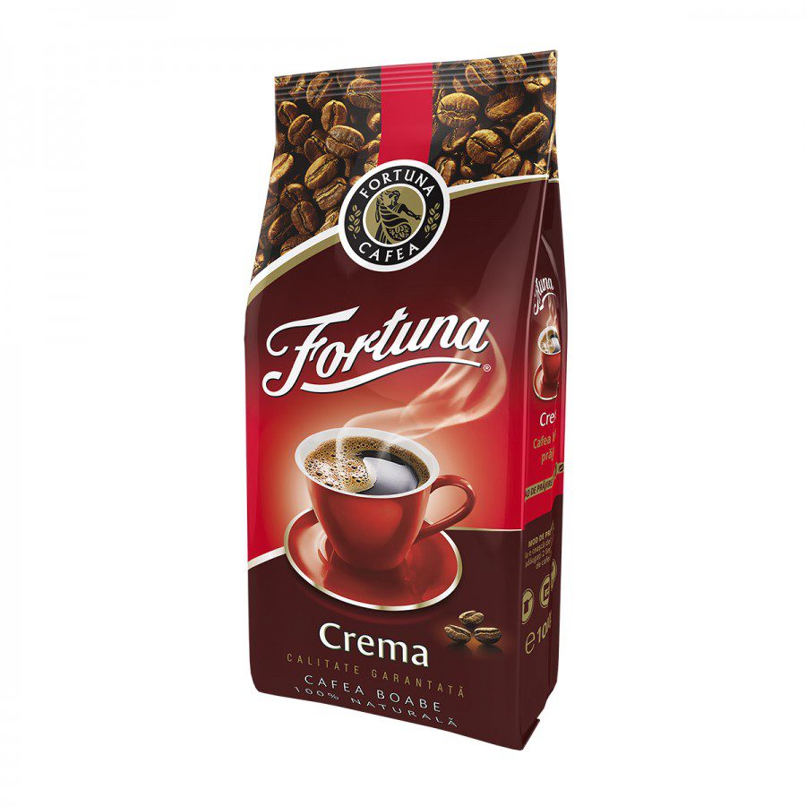 Fortuna Crema Rosie Cafea Boabe Espresso 1kg - Aroma Intensa pentru Automate
