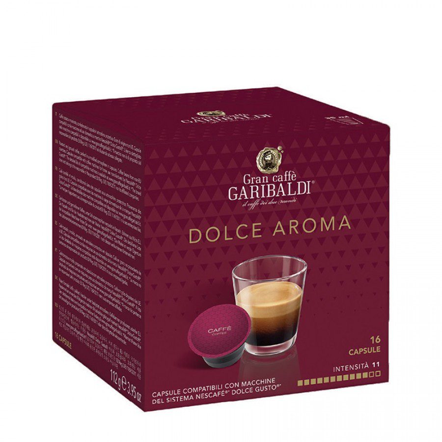Capsule Garibaldi Dolce Aroma compatibile Dolce Gusto 16 bucate