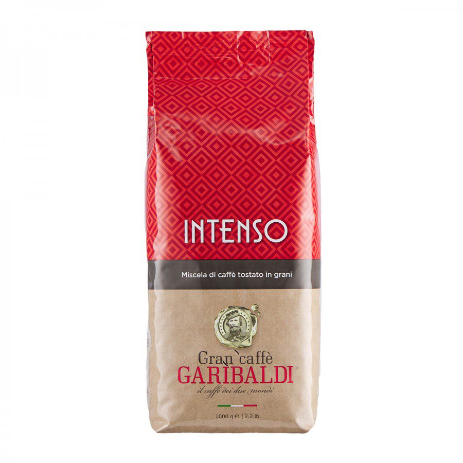 Cafea boabe Garibaldi Intenso 1kg robusta italiana cu crema bogata