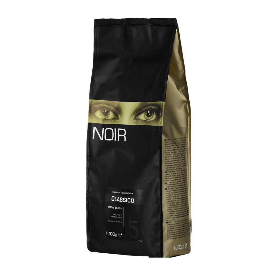Cafea boabe Ics Noir Classico 1 kg pentru espresso si bauturi cu lapte