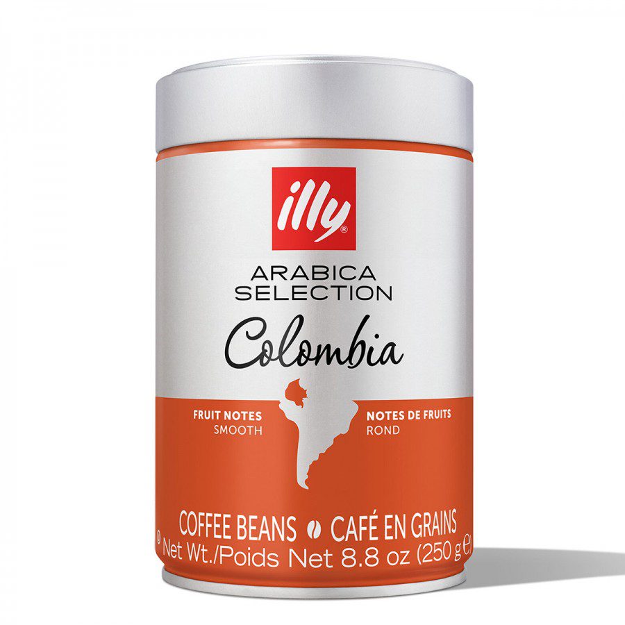 Illy Colombia cafea 100% arabica boabe 250g note de caramel si fructe dulci