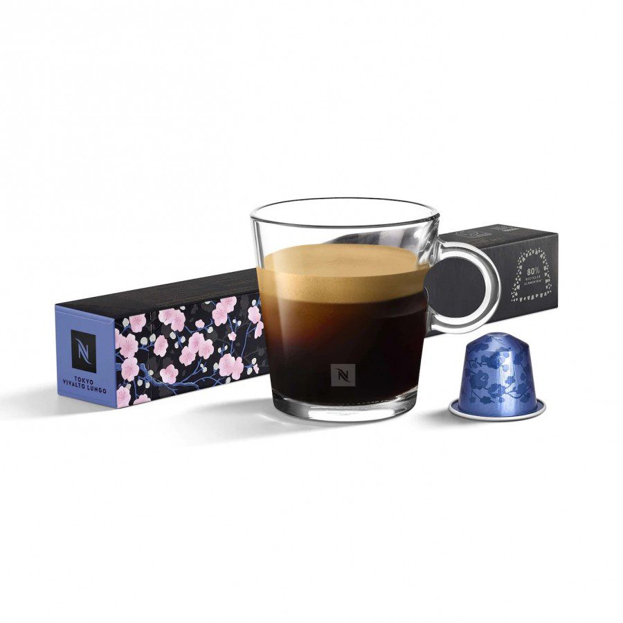 Capsule Nespresso Tokyo Lungo 10 bucati cafea Arabica prajita din Elvetia