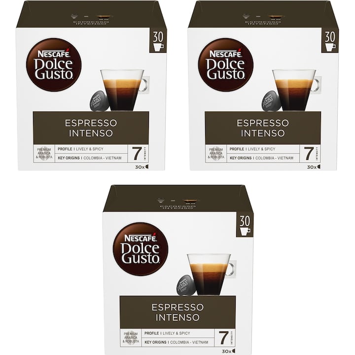 Set 3x Cafea capsule Nescafe Dolce Gusto Intenso 90caps 630g