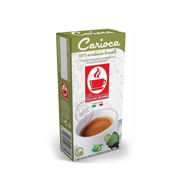 Bonini Carioca 10 capsule cafea compatibile Nespresso