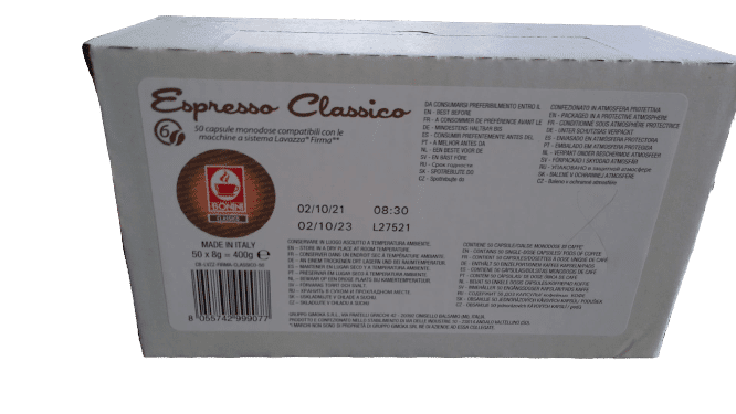 Bonini Classico 50 capsule cafea pentru Lavazza Firma Arabica Robusta intensitate 8