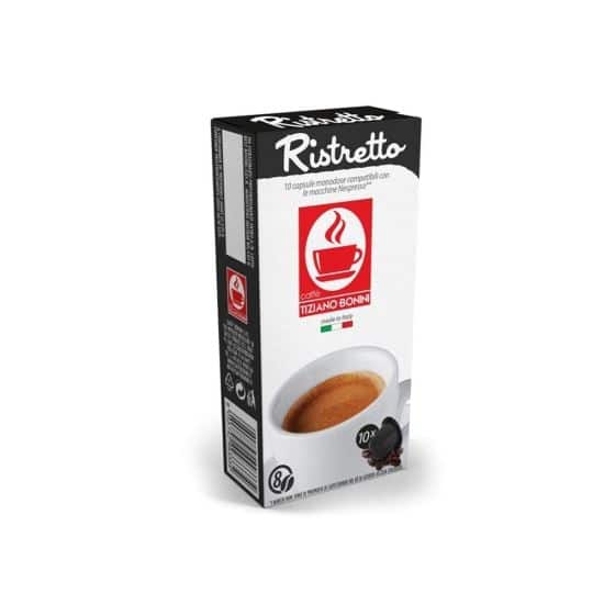 Bonini Ristretto 10 capsule cafea intensa compatibile Nespresso