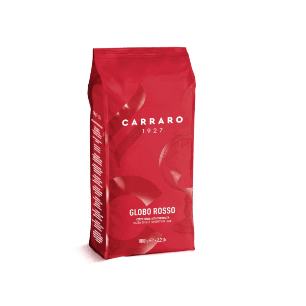 Cafea boabe Carraro Globo Rosso 1kg blend intens pentru espresso aromatic
