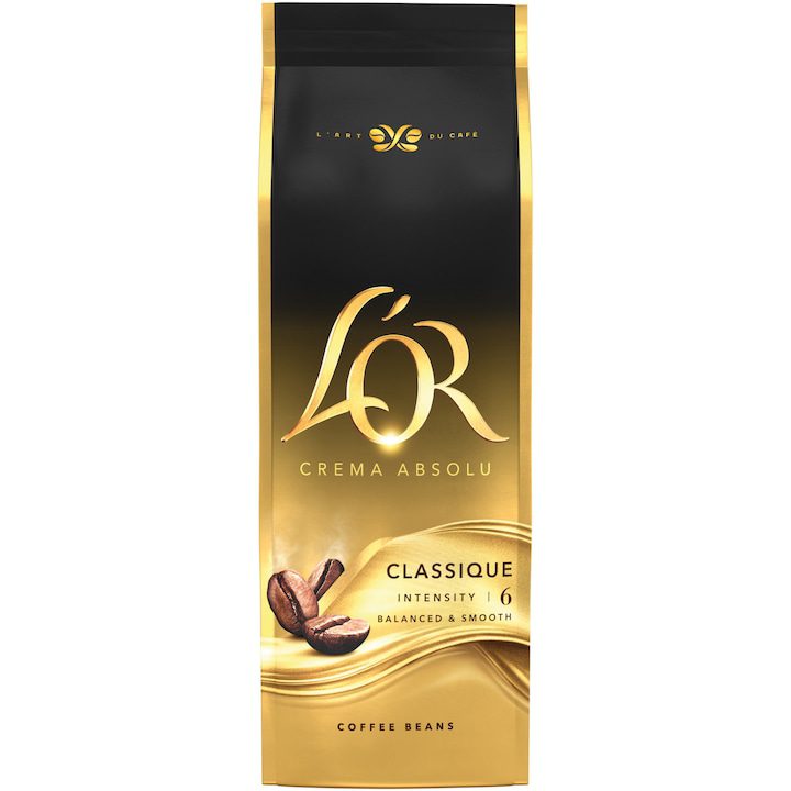 Cafea boabe Lor Crema Absolut Prajire Intensa pentru Espressor 500g