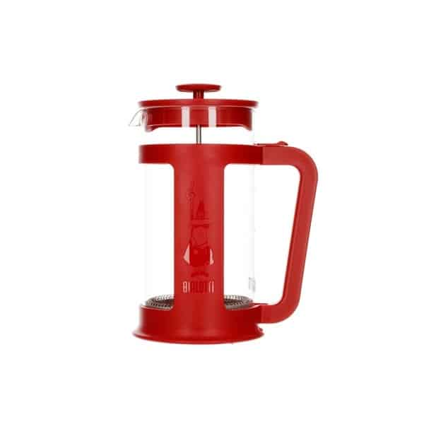 Cafetiera Franceza Bialetti Smart 1L Rosu Sticla Termorezistenta