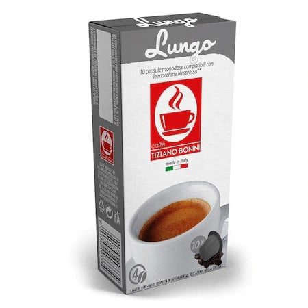 Capsule Cafea Bonini Lungo Robusta 100% Intens 4/10 Compatibile Nespresso