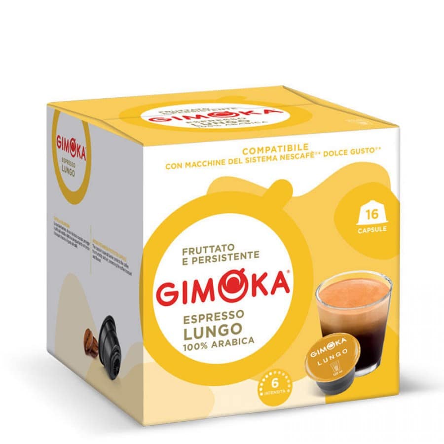 Capsule Gimoka Caffe Lungo pentru Dolce Gusto 16 buc 100% Arabica