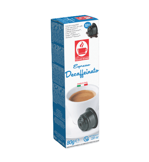 Capsule cafea Bonini Decaffeinato 10 bucati compatibile sistem Caffitaly