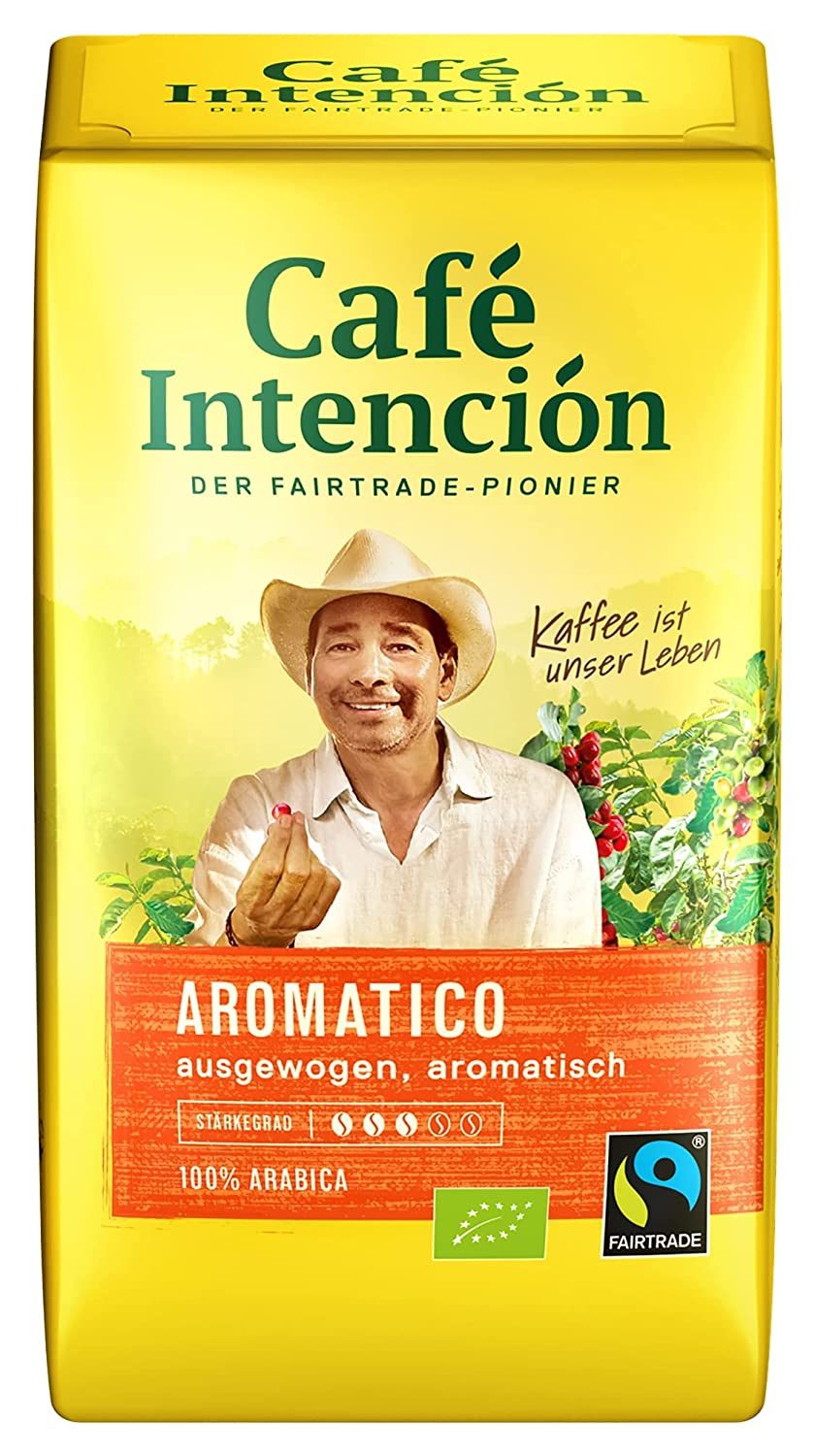 JJ Darboven Intencion Caffe Crema Arabica Bio Fairtrade 500g Macinata