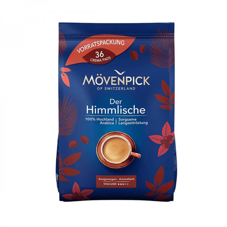 Movenpick Der Himmlische Pads cafea 36 bucati prajire lenta Arabica Senseo