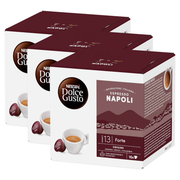 Cafea Capsule Nescafe Dolce Gusto Napoli Espresso 48 Buc Set 3 Cutii 384g