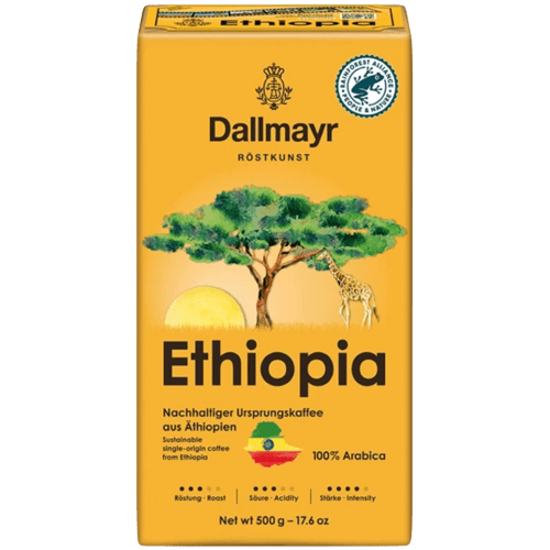 Dallmayr Ethiopia 100% Arabica Utz Cafea Macinata 500g Prajire Premium