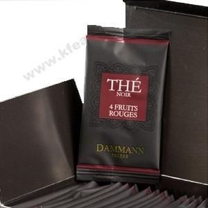 Dammann Quatre Fruits Rouges Ceai Negru cu Aroma de Fructe Rosii 24 Pliculete