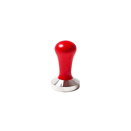 Tamper Etolia cu maner lemn rosu si baza inox 53 mm pentru espresso