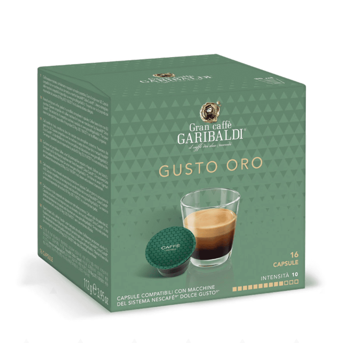 Capsule Cafea Garibaldi Gusto Oro pentru Aparat Nescafe Dolce Gusto