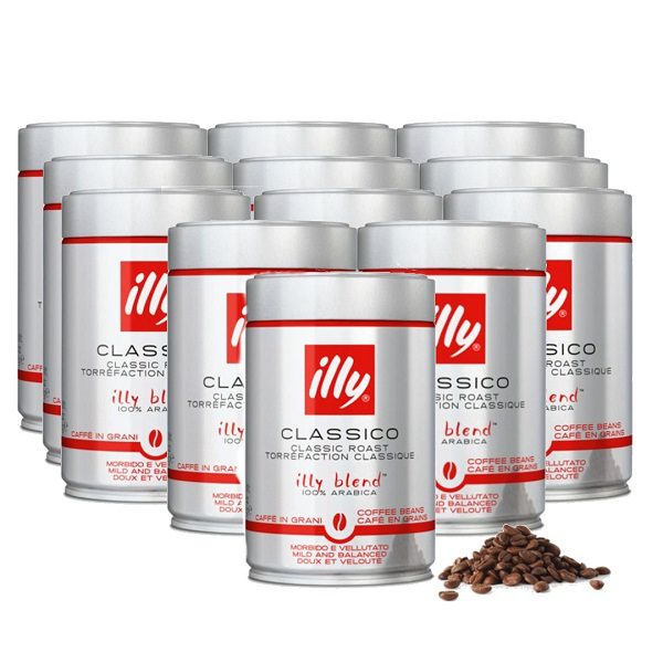 Illy Espresso Boabe 100% Arabica 250g Lot 12 Pachete