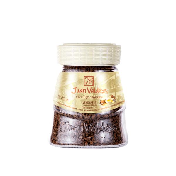 Cafea solubila Juan Valdez vanilie-scortisoara 95g